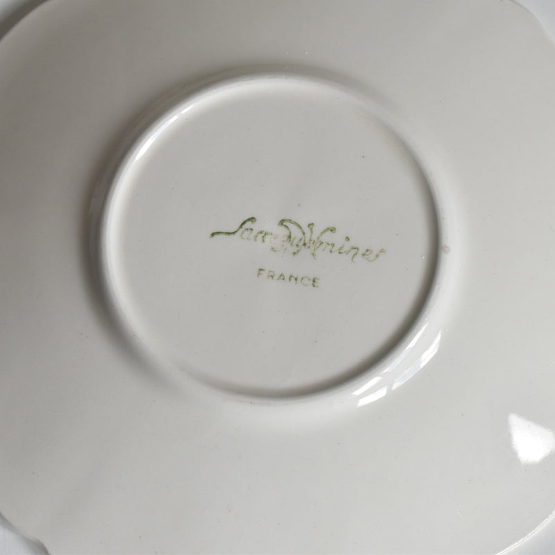 Vintage Coffee Cup & Saucer Digoin & Sarreguemines Rohan (Scalloped Rim) D