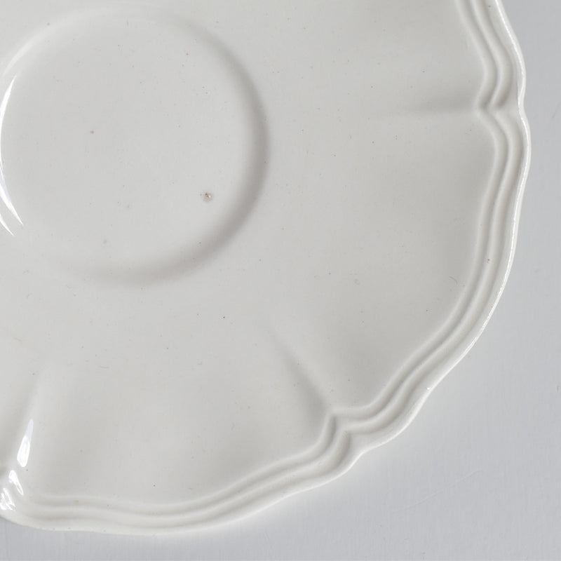 Vintage Coffee Cup & Saucer Digoin & Sarreguemines Rohan (Scalloped Rim) D