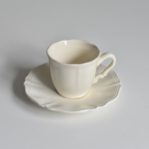 ヴィンテージコーヒーカップ＆ソーサー ディゴワン＆サルグミンヌ Rohan (花リム）D