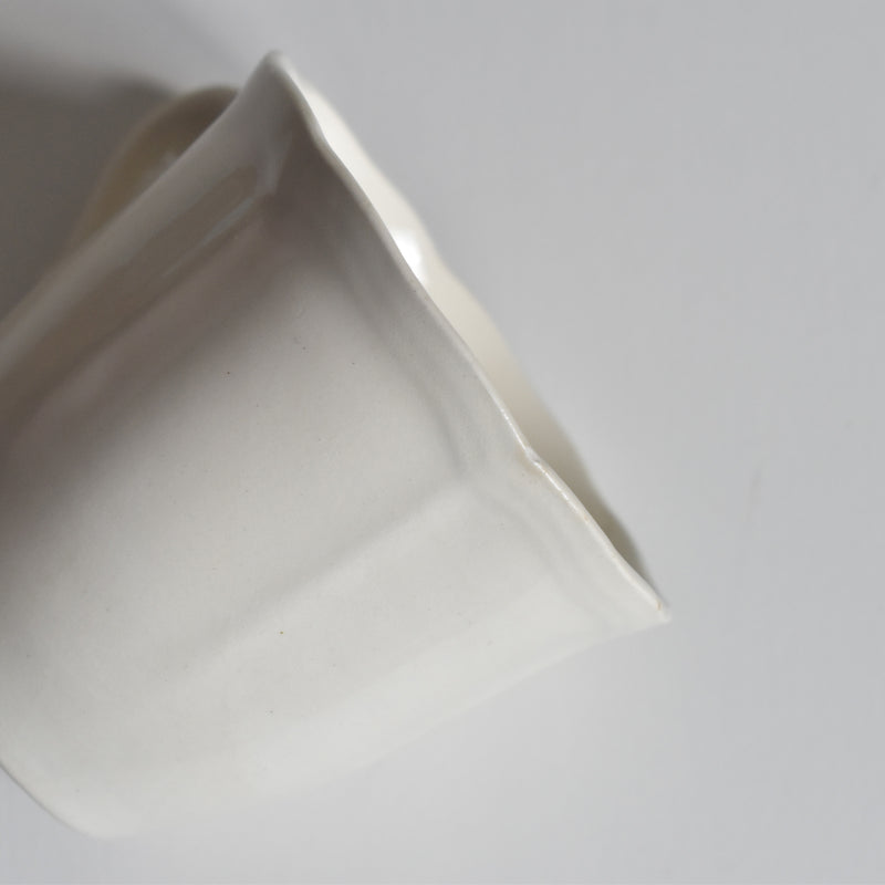 Vintage Coffee Cup & Saucer Digoin & Sarreguemines Rohan (Scalloped Rim) D
