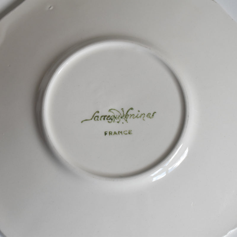Vintage Coffee Cup & Saucer, Digoin & Sarreguemines Rohan (Scalloped Rim) E