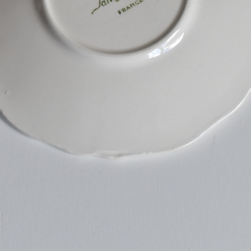 Vintage Coffee Cup & Saucer, Digoin & Sarreguemines Rohan (Scalloped Rim) E