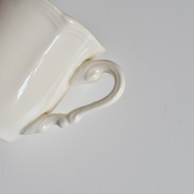 Vintage Coffee Cup & Saucer, Digoin & Sarreguemines Rohan (Scalloped Rim) E