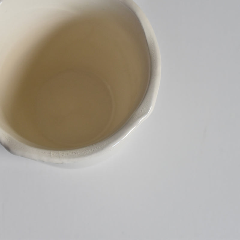 Vintage Coffee Cup & Saucer, Digoin & Sarreguemines Rohan (Scalloped Rim) E