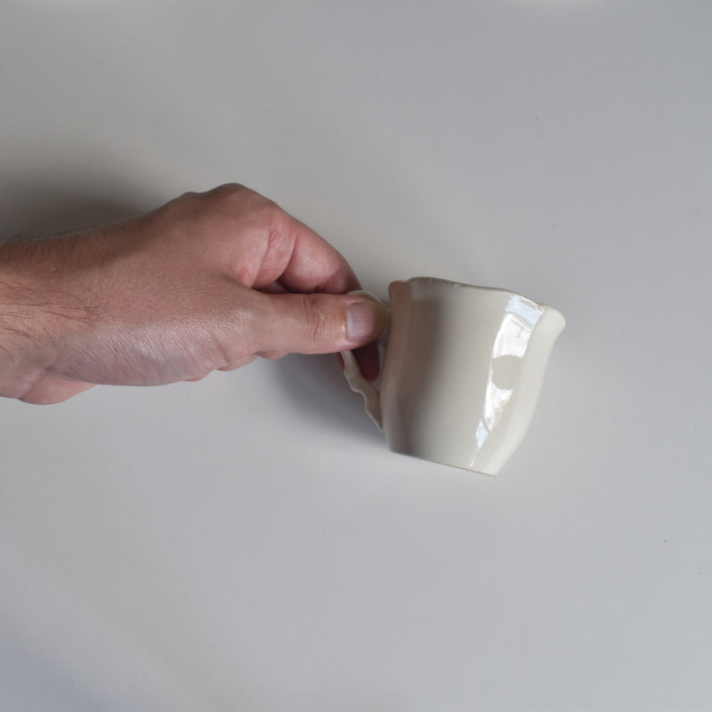 Vintage Coffee Cup & Saucer, Digoin & Sarreguemines Rohan (Scalloped Rim) E