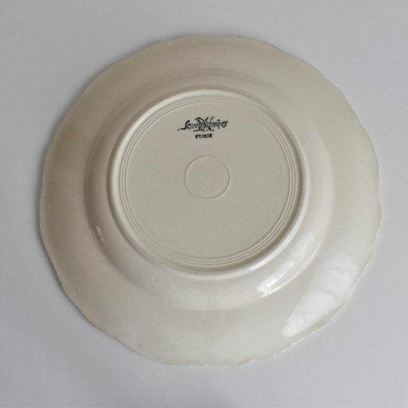 Vintage Plate Digoin & Sarreguemines Rohan (Scalloped Edge) 25cm A