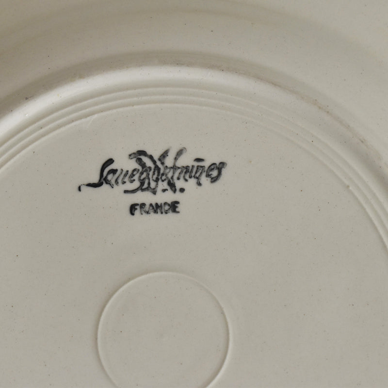Vintage Plate Digoin & Sarreguemines Rohan (Scalloped Edge) 25cm A
