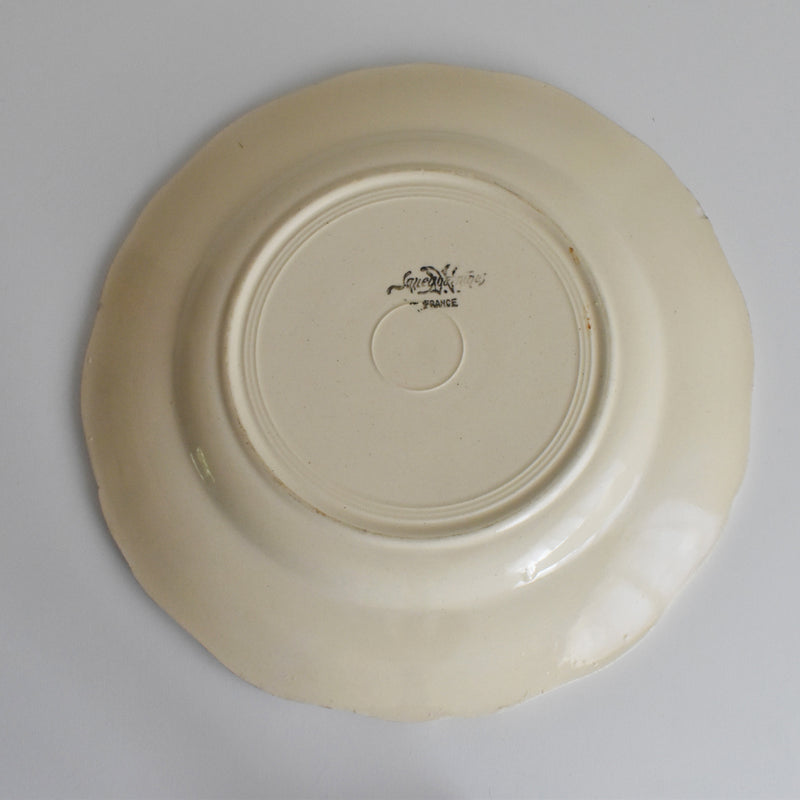 Vintage Plate Digoin & Sarreguemines Rohan (Scalloped Edge) 25cm B