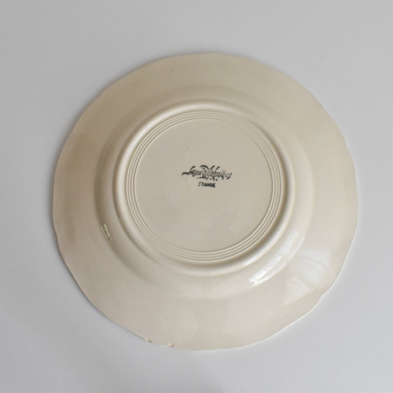 Vintage Digoin & Sarreguemines Rohan Plate (Scalloped Edge) 23cm A