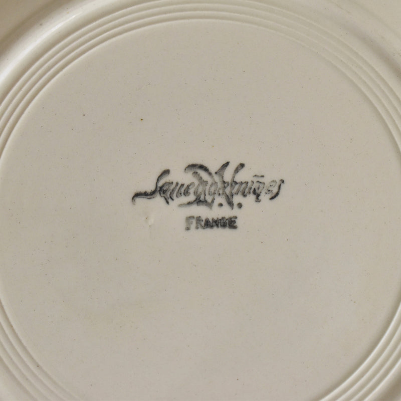 Vintage Digoin & Sarreguemines Rohan Plate (Scalloped Edge) 23cm A