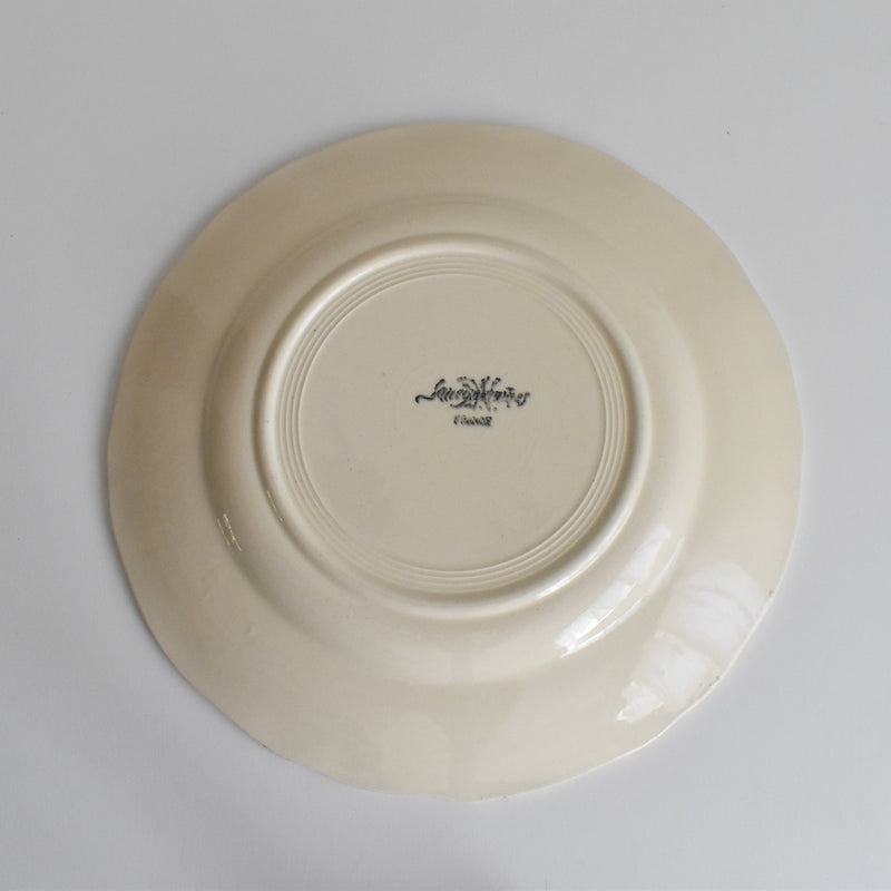 Vintage plate Digoin & Sarreguemines Rohan (scalloped edge) 23cm B