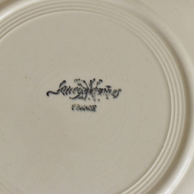 Vintage plate Digoin & Sarreguemines Rohan (scalloped edge) 23cm B