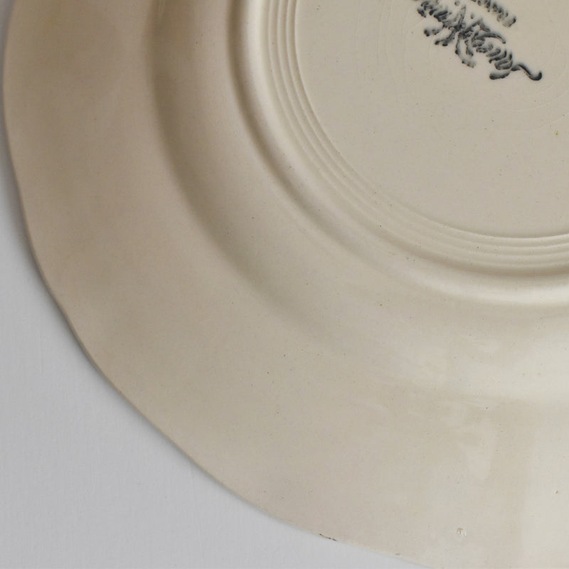 Vintage plate Digoin & Sarreguemines Rohan (scalloped edge) 23cm B