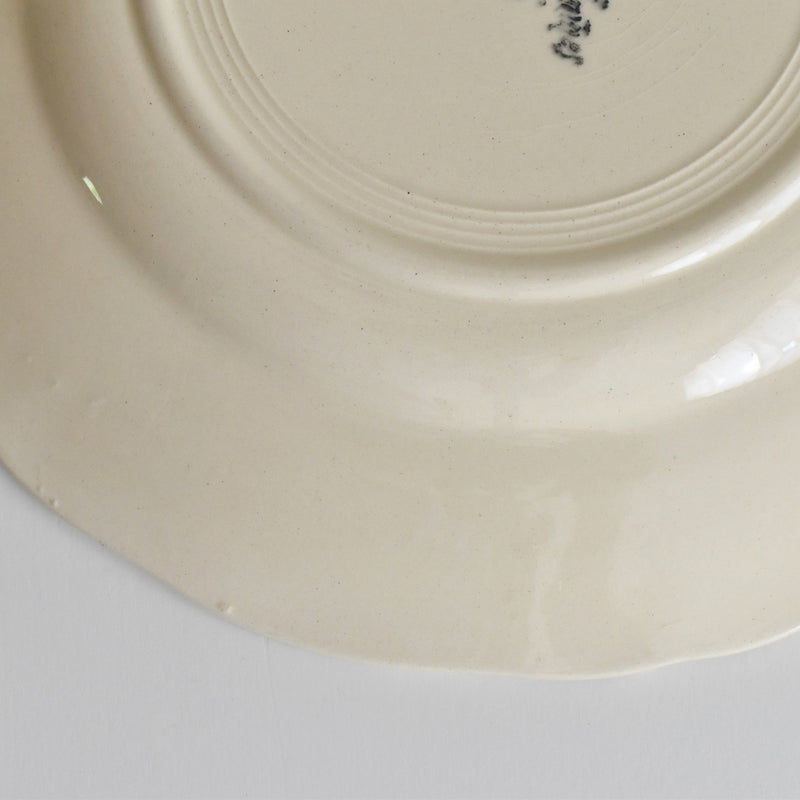 Vintage plate Digoin & Sarreguemines Rohan (scalloped edge) 23cm B