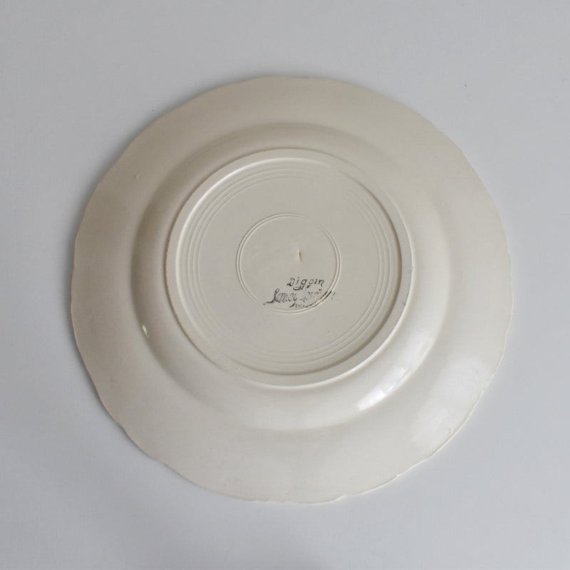 Vintage Plate Digoin & Sarreguemines Rohan (Scalloped Edge) 23cm D