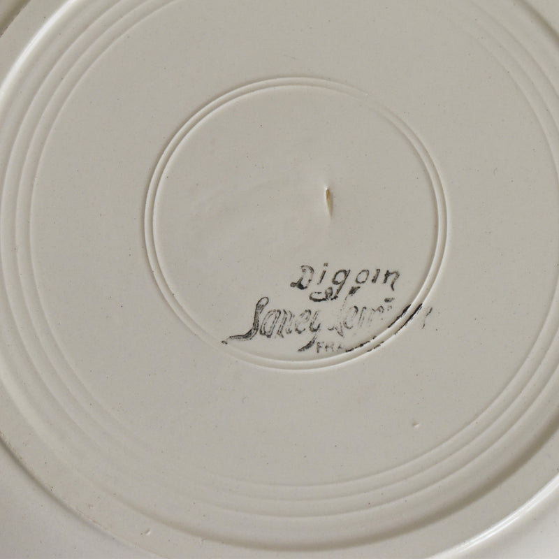 Vintage Plate Digoin & Sarreguemines Rohan (Scalloped Edge) 23cm D