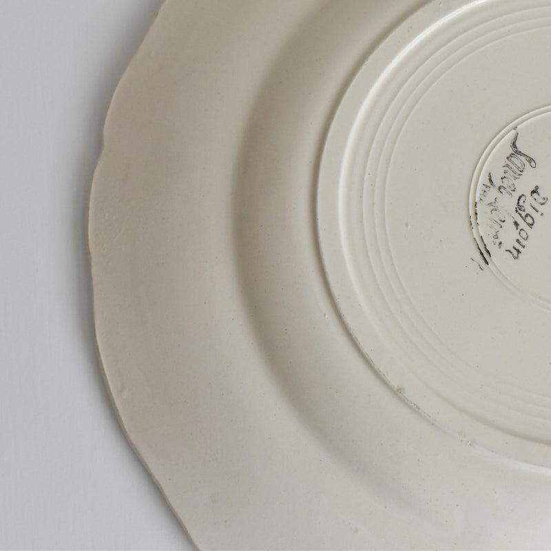 Vintage Plate Digoin & Sarreguemines Rohan (Scalloped Edge) 23cm D