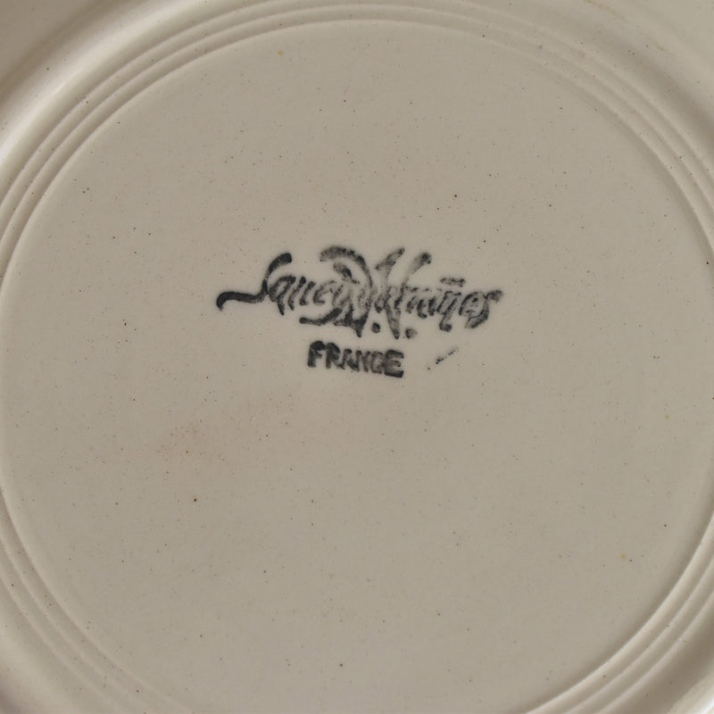 Vintage Deep Plate Digoin & Sarreguemines Rohan (Scalloped Edge) 25cm A