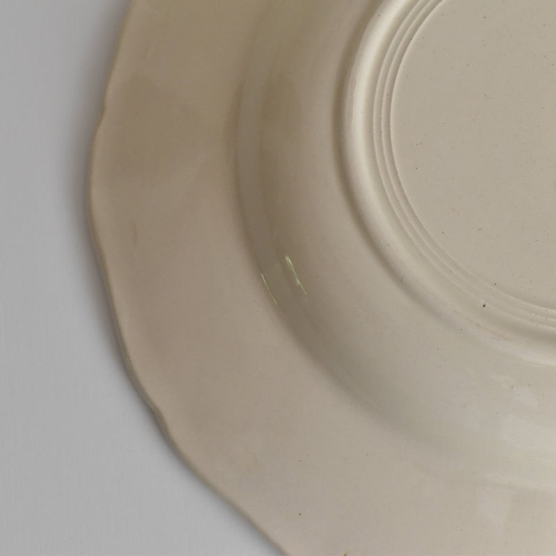 Vintage Deep Plate Digoin & Sarreguemines Rohan (Scalloped Edge) 25cm A