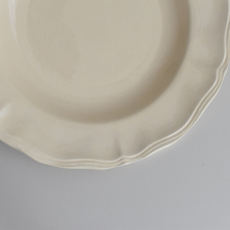 Vintage Deep Plate, Digoin & Sarreguemines Rohan (Scalloped Edge) 25cm B