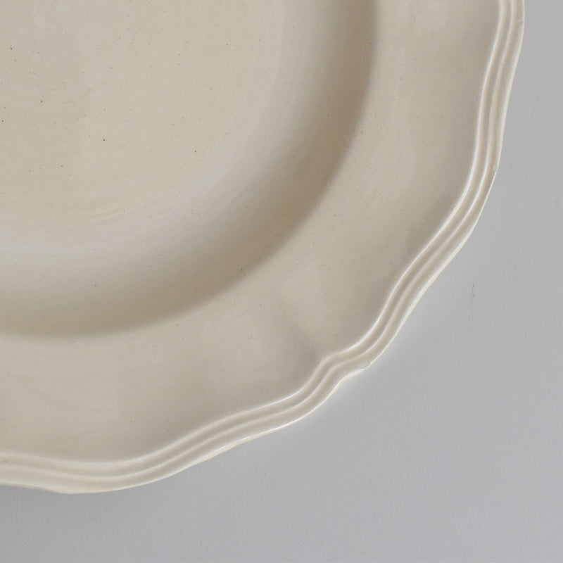 Vintage Deep Plate Digoin & Sarreguemines Rohan (Scalloped Rim) 25cm C