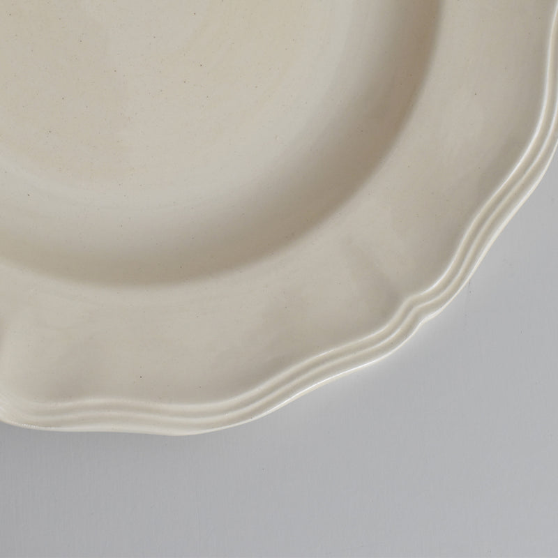 Vintage Deep Plate Digoin & Sarreguemines Rohan (Scalloped Rim) 25cm C