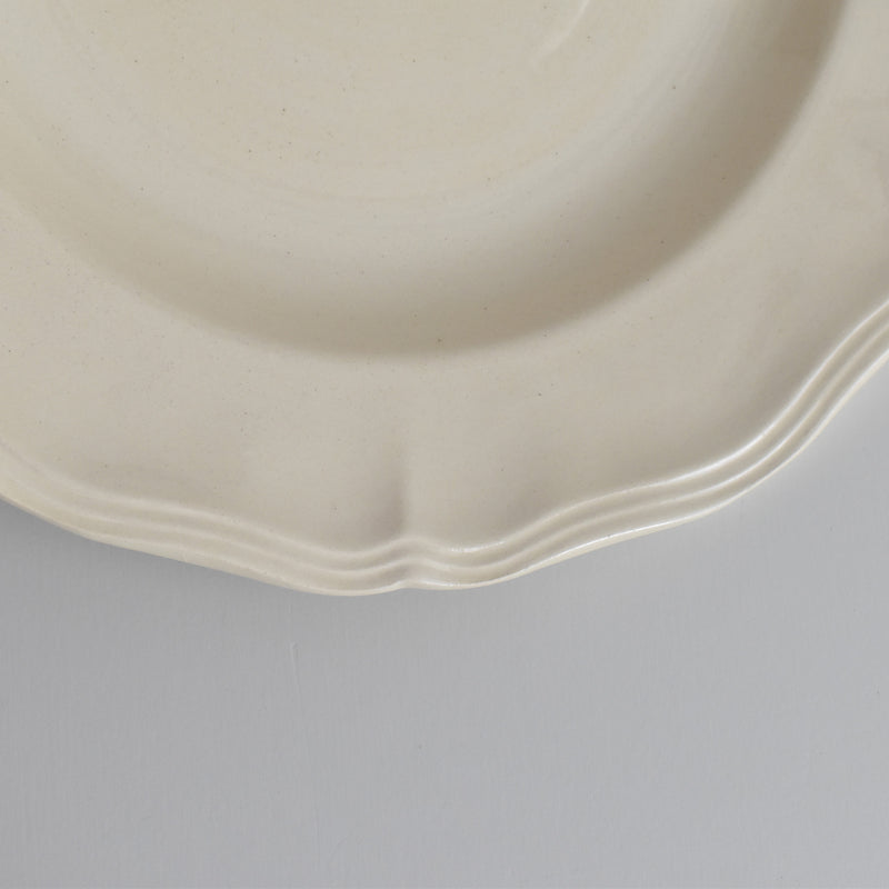 Vintage Deep Plate Digoin & Sarreguemines Rohan (Scalloped Rim) 25cm C