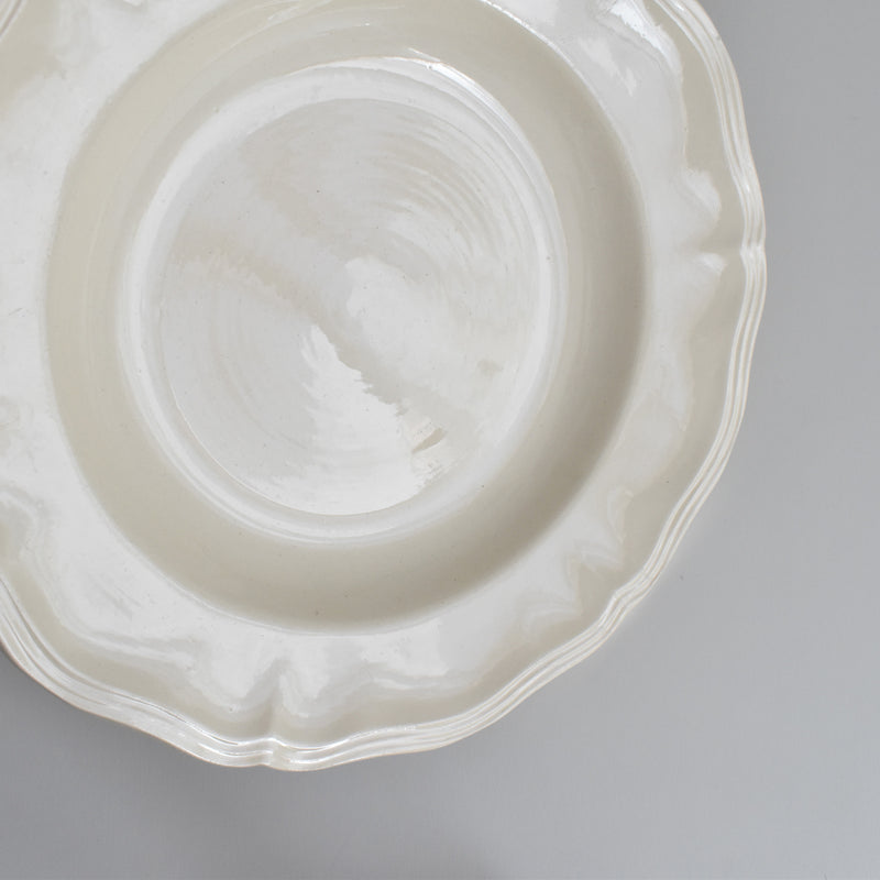 Vintage Deep Plate Digoin & Sarreguemines Rohan (Scalloped Rim) 25cm C