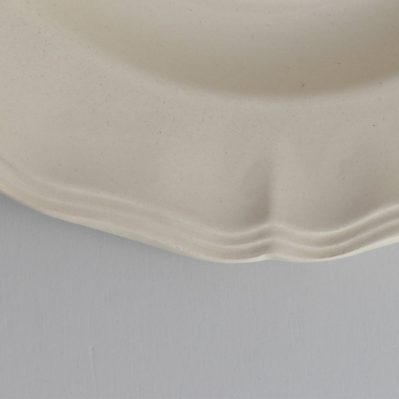 Vintage Deep Plate Digoin & Sarreguemines Rohan (Scalloped Rim) 25cm C