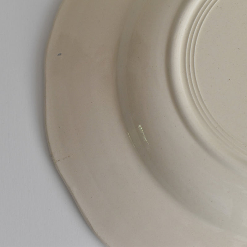 Vintage Deep Plate Digoin & Sarreguemines Rohan (Scalloped Rim) 25cm C