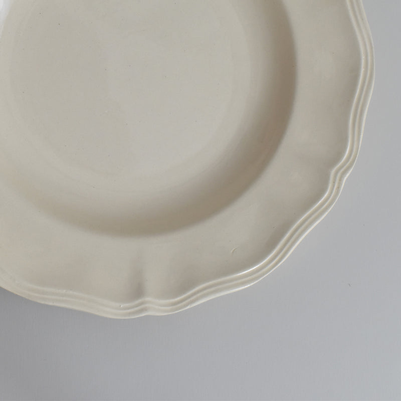 Vintage Deep Plate, Digoin & Sarreguemines Rohan (Scalloped Edge) 25cm D