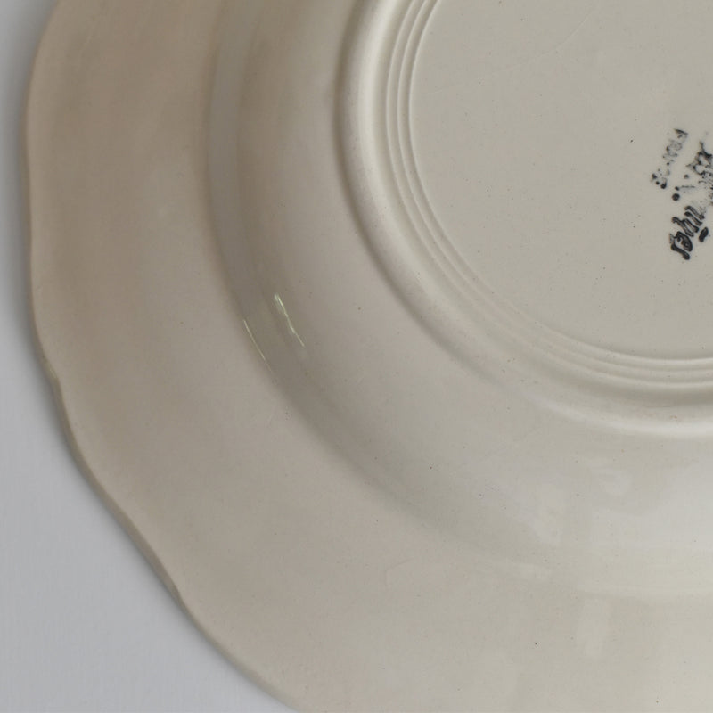 Vintage Deep Plate, Digoin & Sarreguemines Rohan (Scalloped Edge) 25cm D