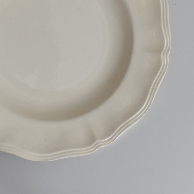 Vintage Deep Plate, Digoin & Sarreguemines Rohan (Scalloped Edge) 25cm D