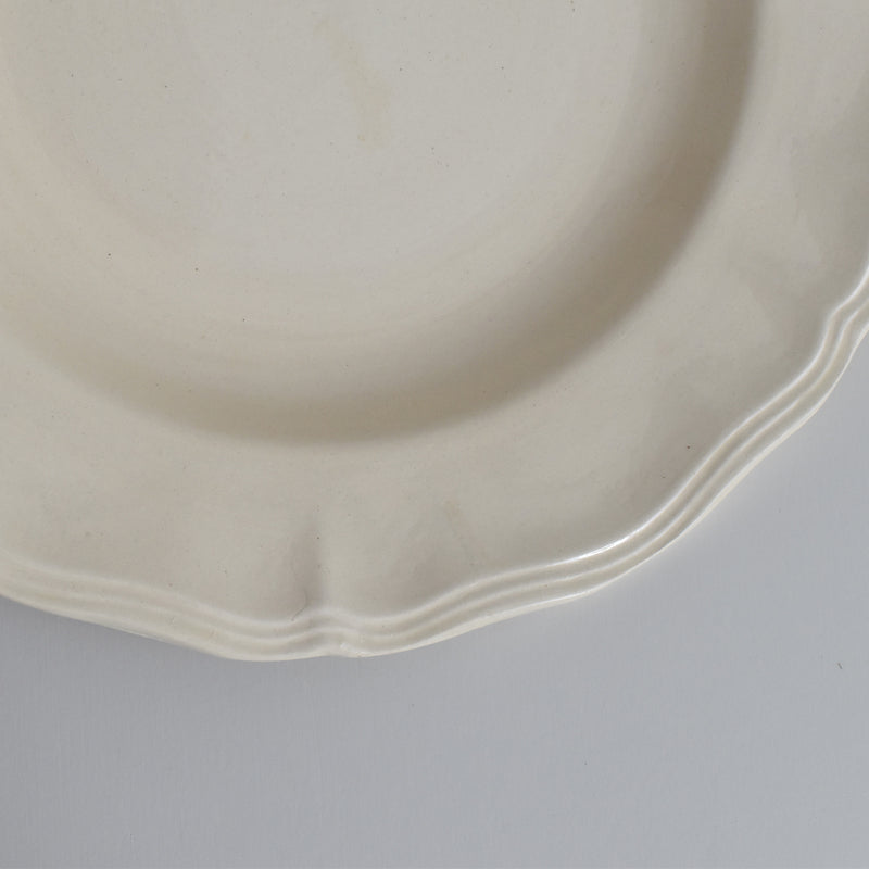 Vintage Deep Plate, Digoin & Sarreguemines Rohan (Scalloped Edge) 25cm F