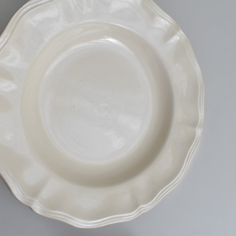 Vintage Deep Plate, Digoin & Sarreguemines Rohan (Scalloped Edge) 25cm F