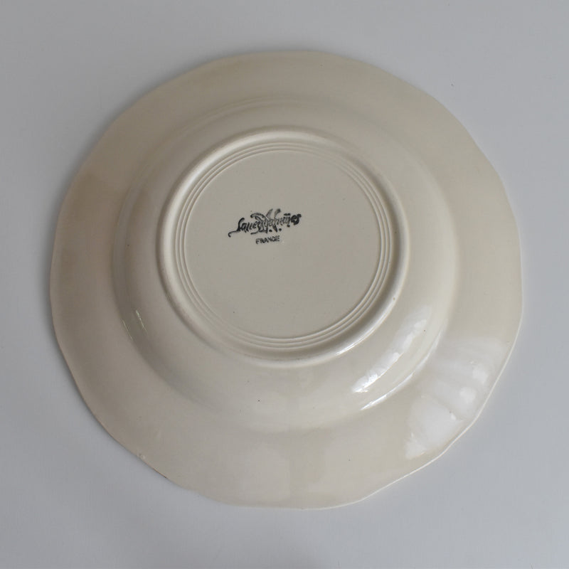 Vintage Deep Plate, Digoin & Sarreguemines Rohan (Scalloped Edge) 25cm F