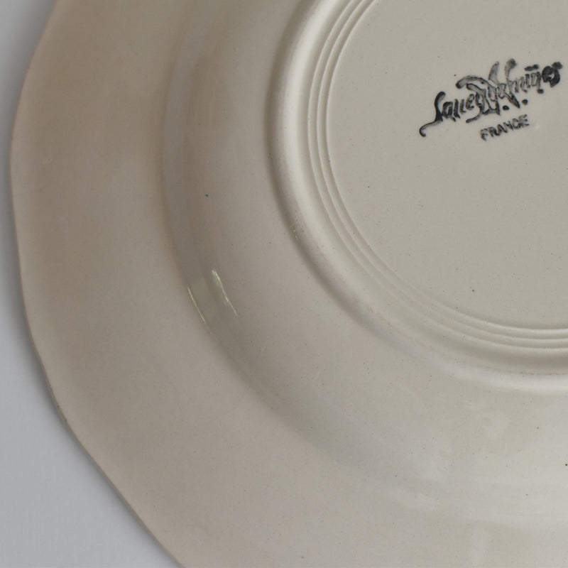 Vintage Deep Plate, Digoin & Sarreguemines Rohan (Scalloped Edge) 25cm F