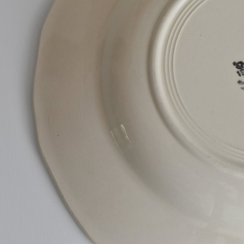 Vintage Deep Plate, Digoin & Sarreguemines Rohan (Scalloped Edge) 25cm F