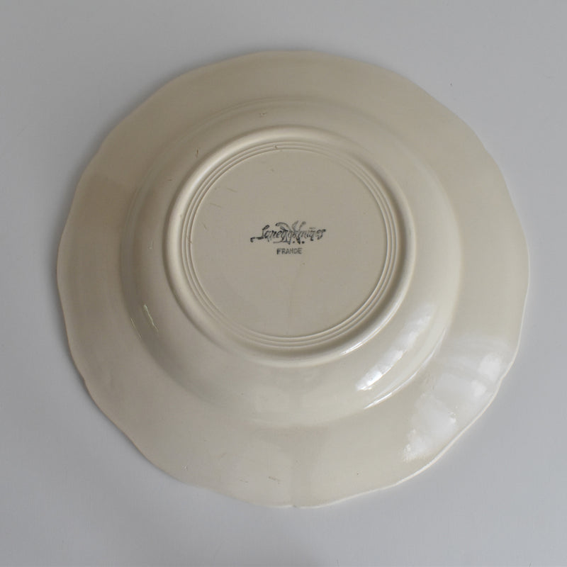 Vintage deep dish Digoin & Sarreguemines Rohan (scalloped edge) 25cm G
