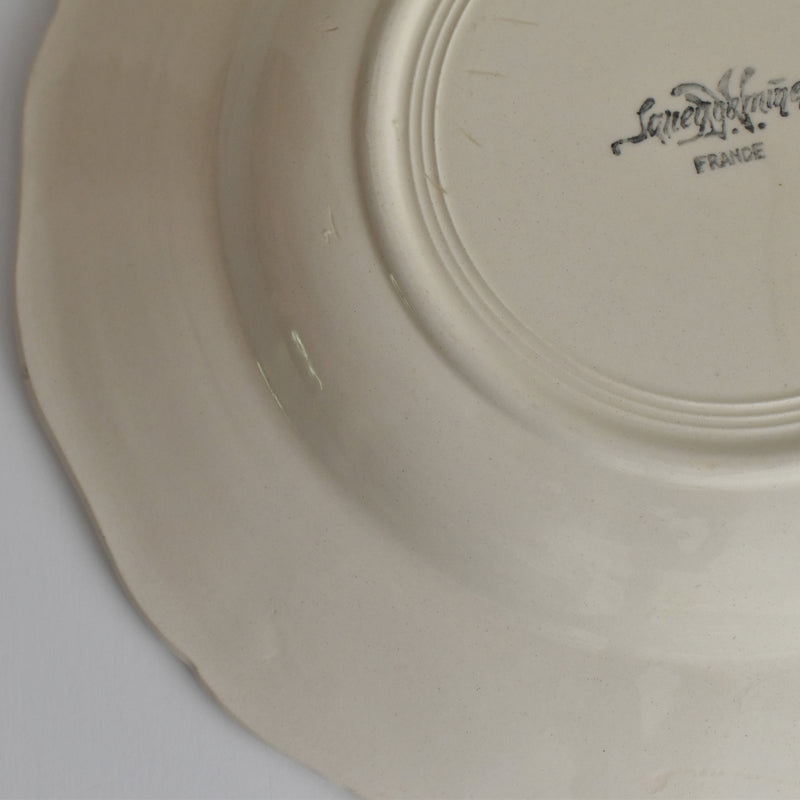 Vintage deep dish Digoin & Sarreguemines Rohan (scalloped edge) 25cm G