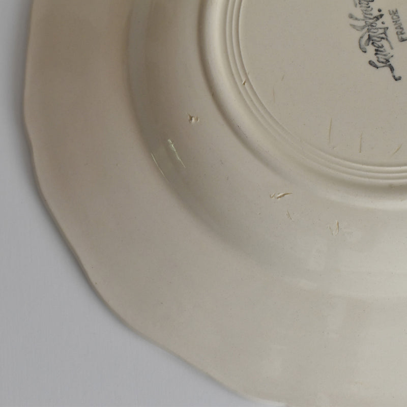 Vintage deep dish Digoin & Sarreguemines Rohan (scalloped edge) 25cm G