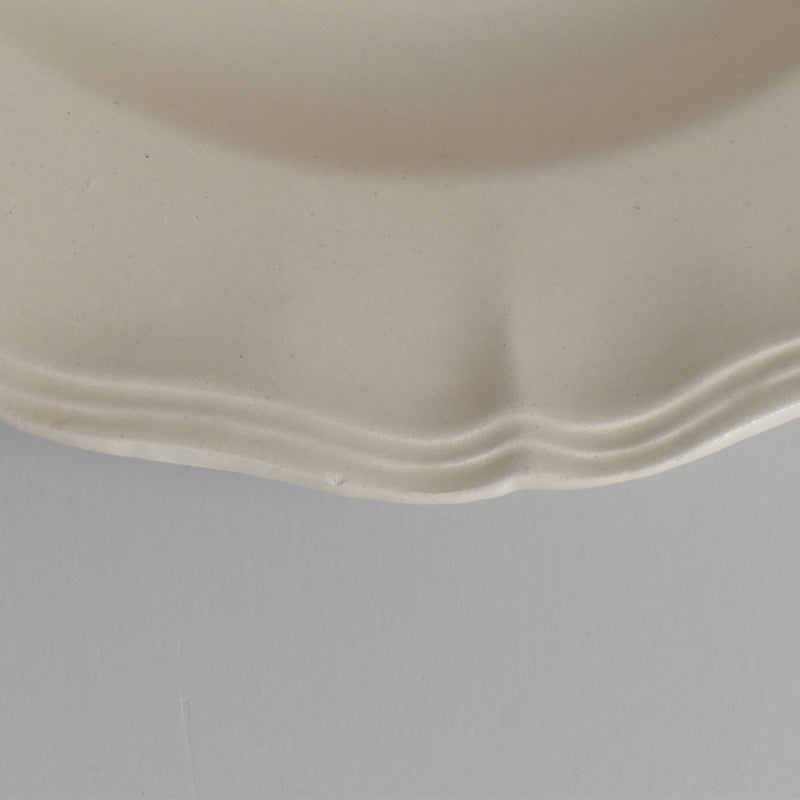 Vintage Deep Plate, Digoin & Sarreguemines Rohan (Scalloped Edge), 25cm H
