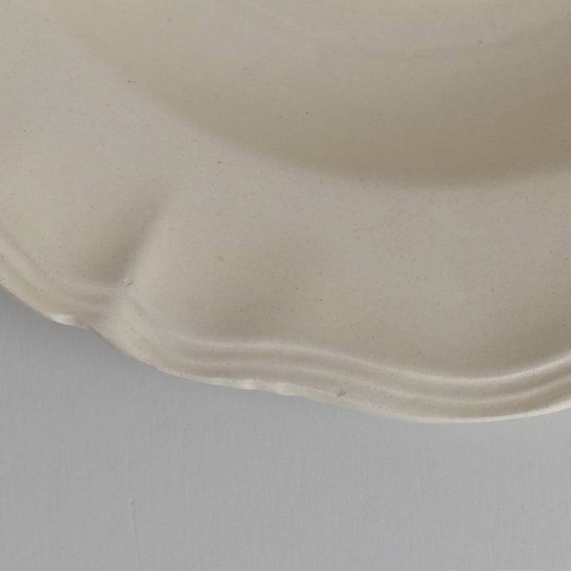 Vintage Deep Plate, Digoin & Sarreguemines Rohan (Scalloped Edge), 25cm H