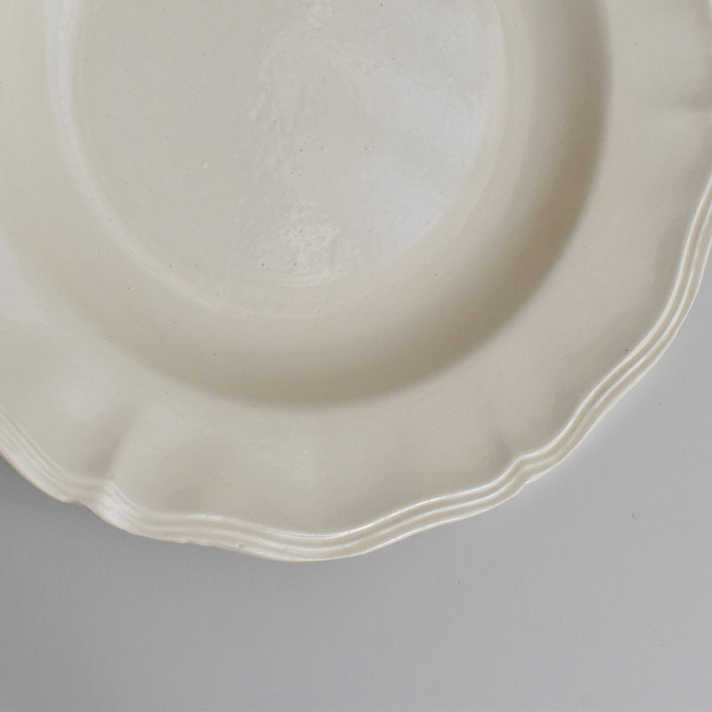 Vintage Deep Plate, Digoin & Sarreguemines Rohan (Scalloped Edge), 25cm H