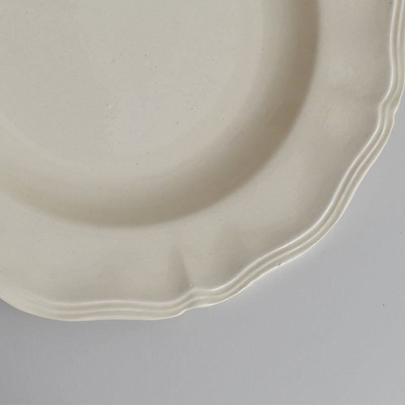 Vintage Deep Plate, Digoin & Sarreguemines Rohan (Scalloped Edge), 25cm H