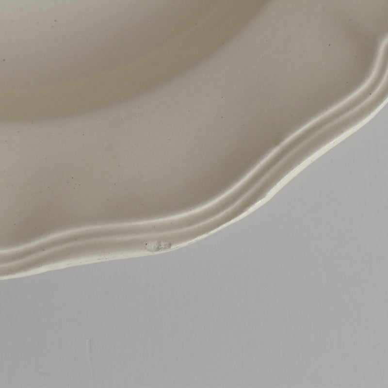 Vintage Deep Plate, Digoin & Sarreguemines Rohan (Scalloped Edge), 25cm H