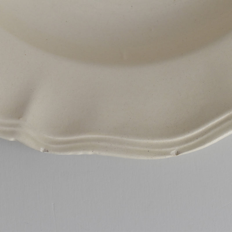 Vintage Deep Plate, Digoin & Sarreguemines Rohan (Scalloped Edge), 25cm H