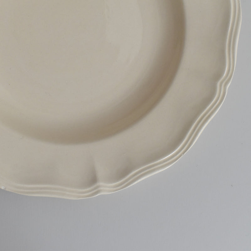Vintage Deep Plate Digoin & Sarreguemines Rohan (Scalloped Rim) 25cm I