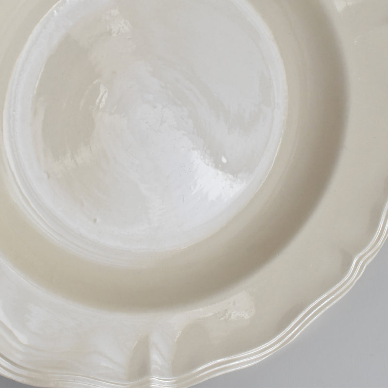 Vintage Deep Plate Digoin & Sarreguemines Rohan (Scalloped Rim) 25cm I