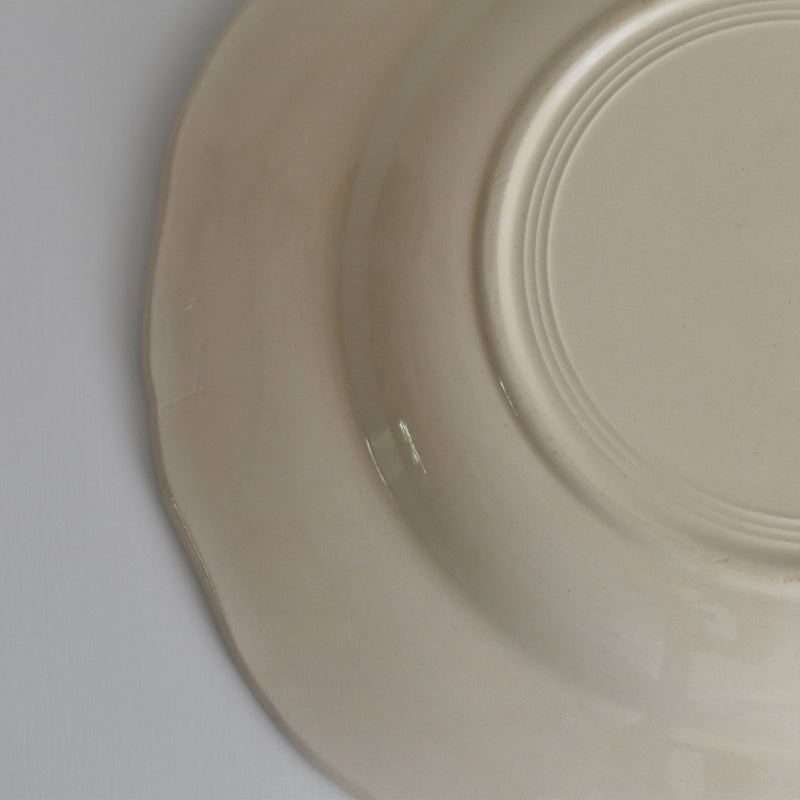 Vintage Deep Plate Digoin & Sarreguemines Rohan (Scalloped Rim) 25cm I